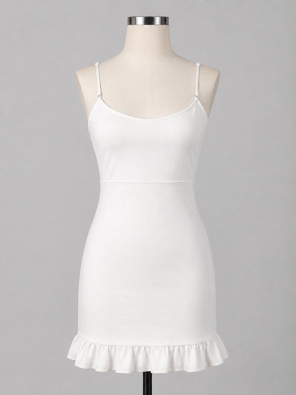 Lulus Spoonful of Sass White Bodycon Mini Dress – Size Small